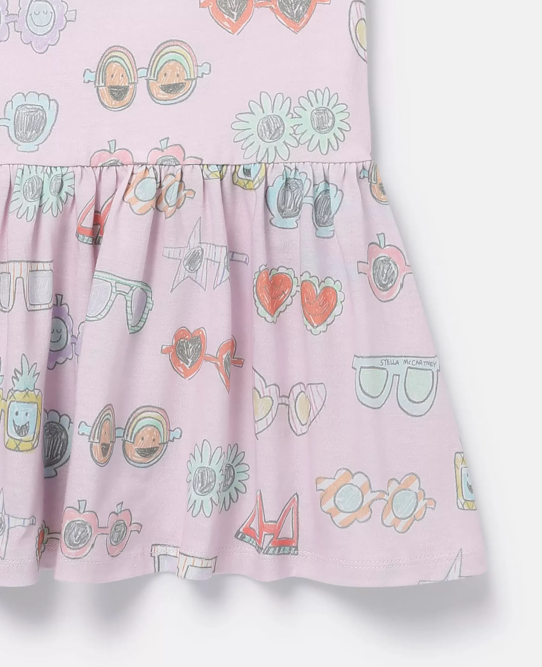Sunglasses Doodle Print Sleeveless Dress