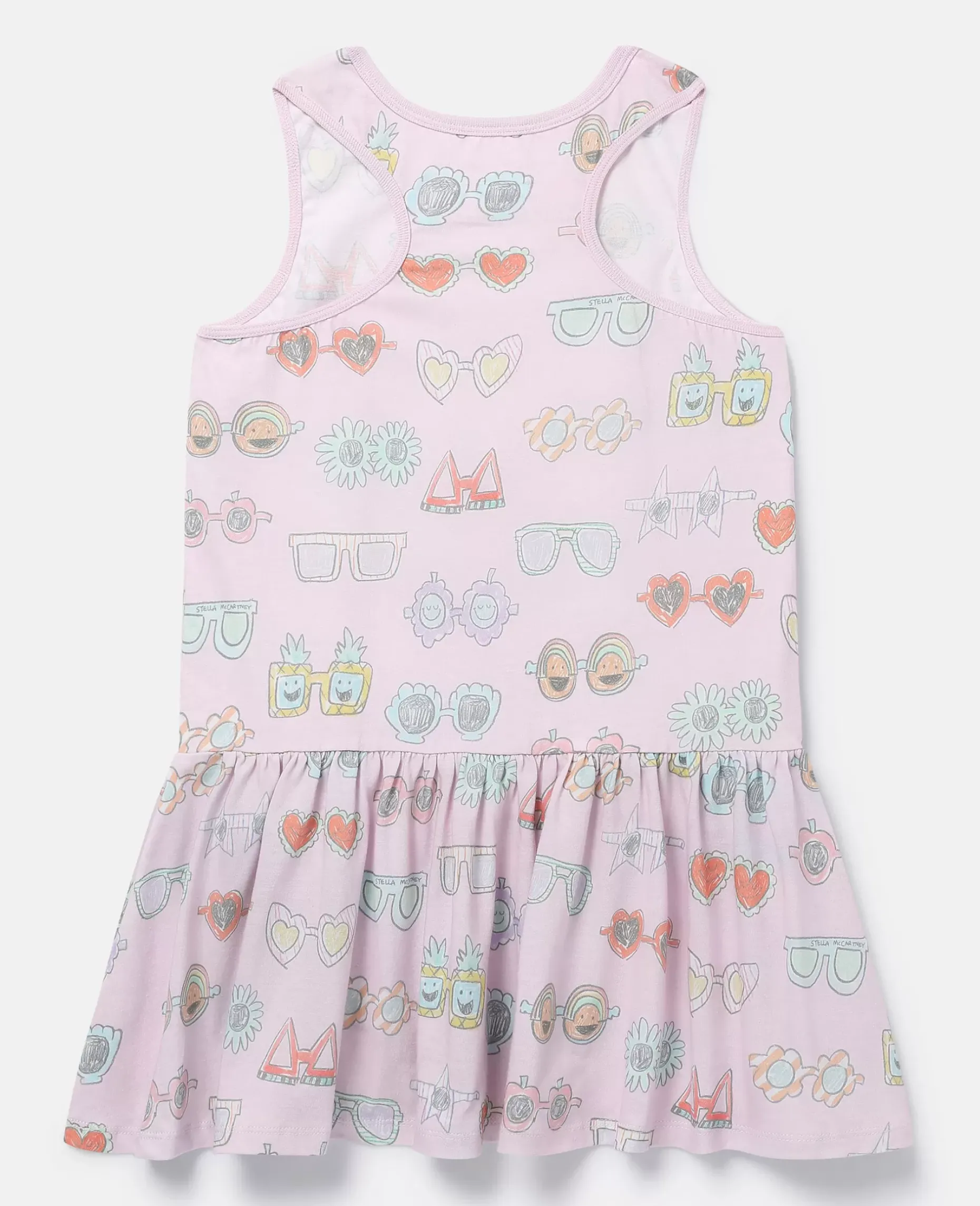 Sunglasses Doodle Print Sleeveless Dress