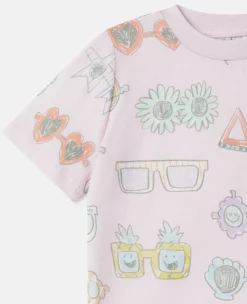 Sunglasses Doodle Print T-Shirt