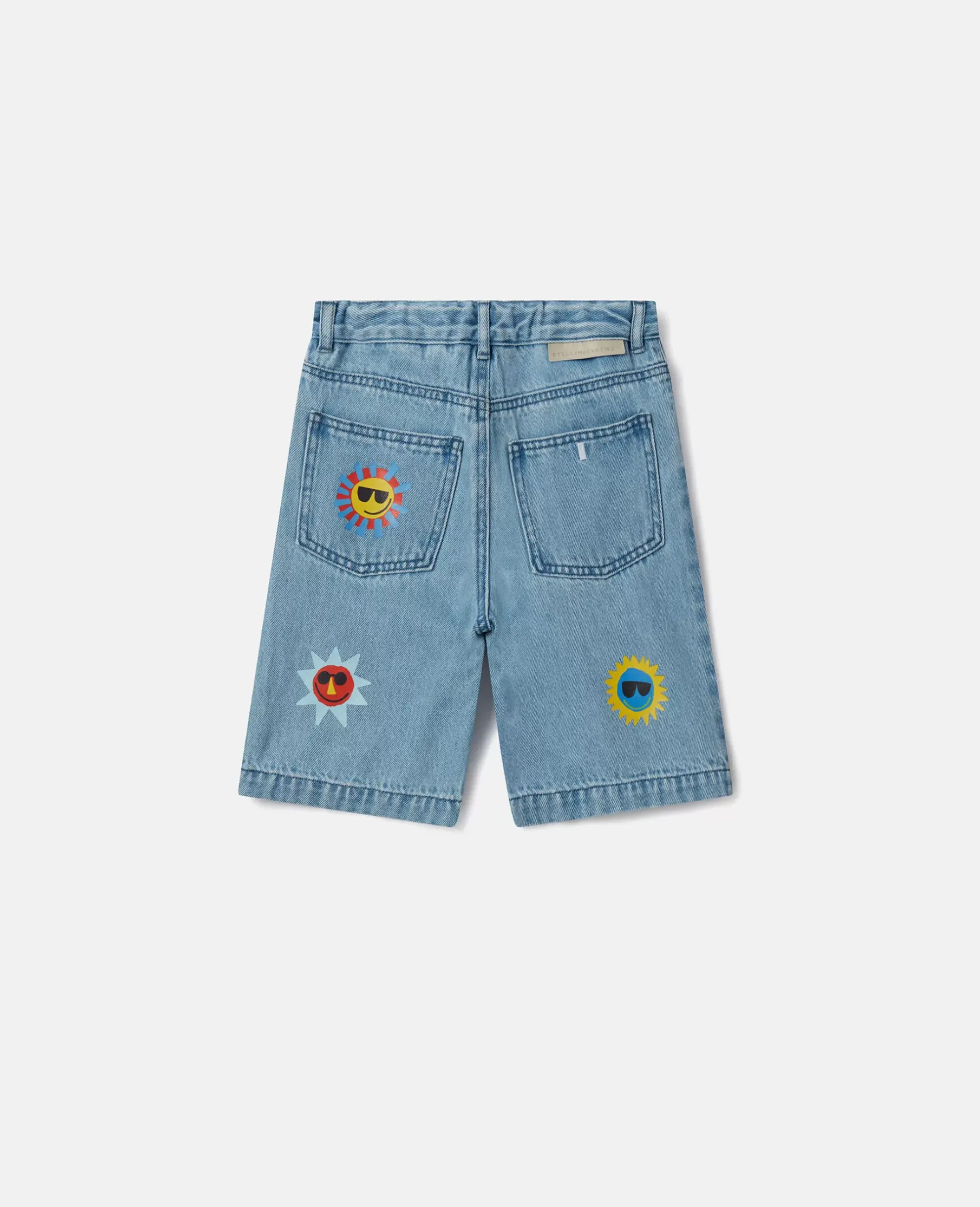 Sunshine Print Denim Shorts
