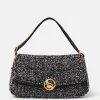 S-Wave Padded Tweed Shoulder Bag