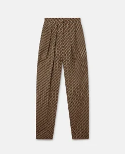S-Wave Pleat Front Straight Leg Trousers