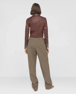 S-Wave Pleat Front Straight Leg Trousers