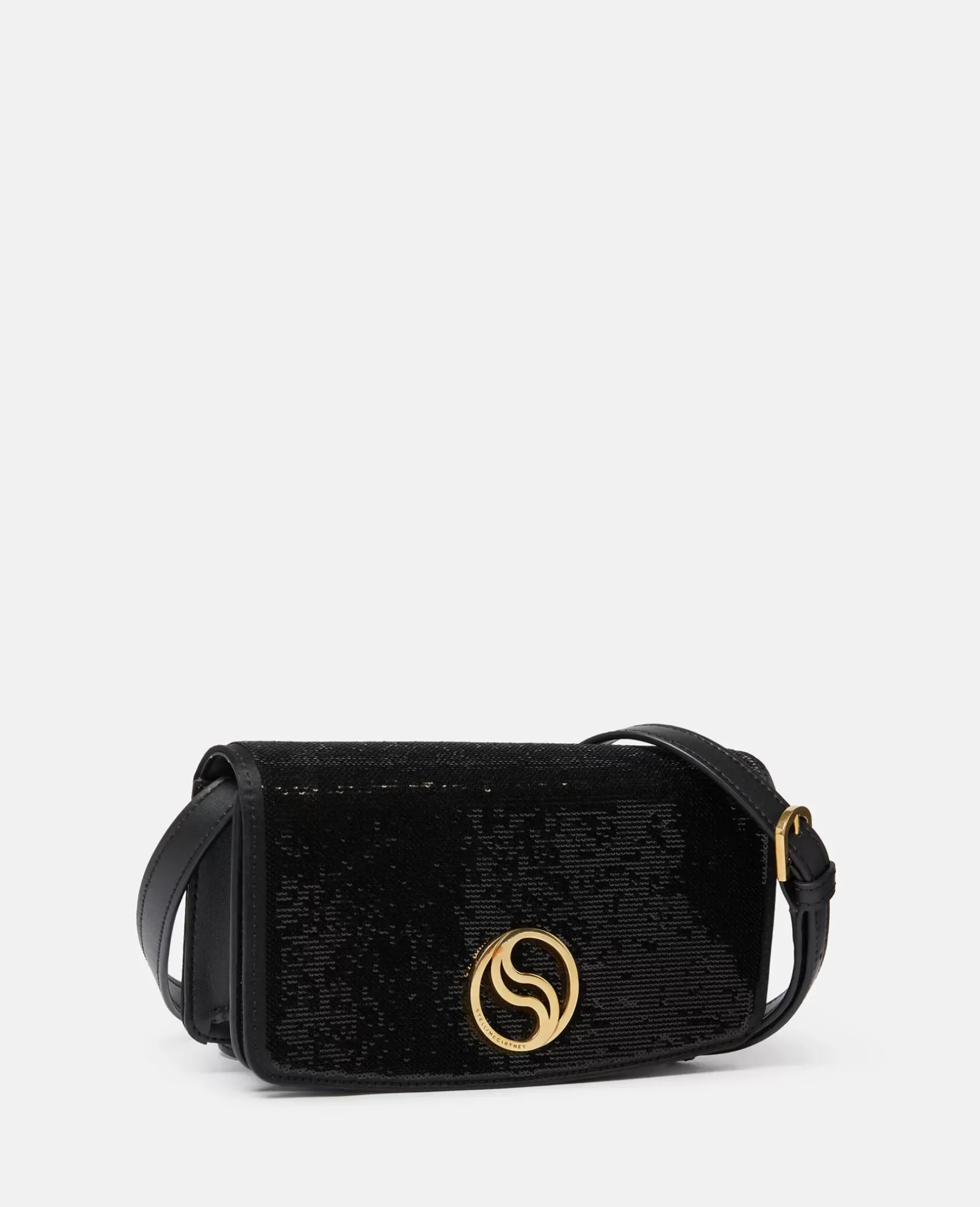 S-Wave Sequinned Wallet On Strap