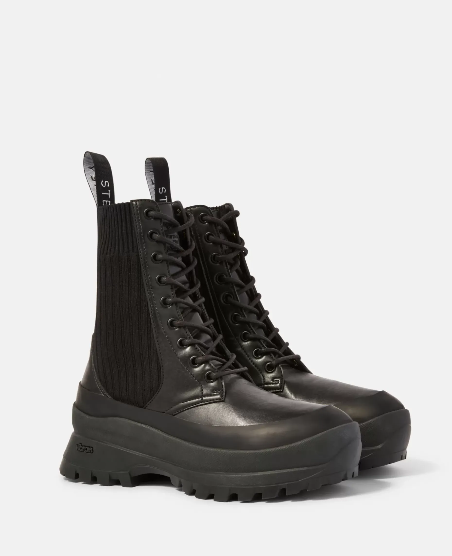Trace Lace-Up Biker Boots
