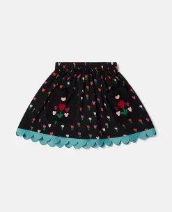 Tulip Print Skater Skirt