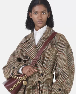 Tweed Belted Long Coat