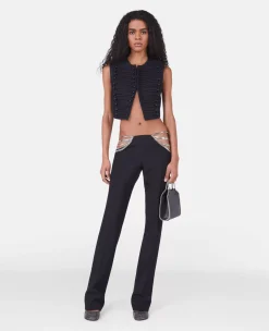Ultra Low Rise Chain Trousers