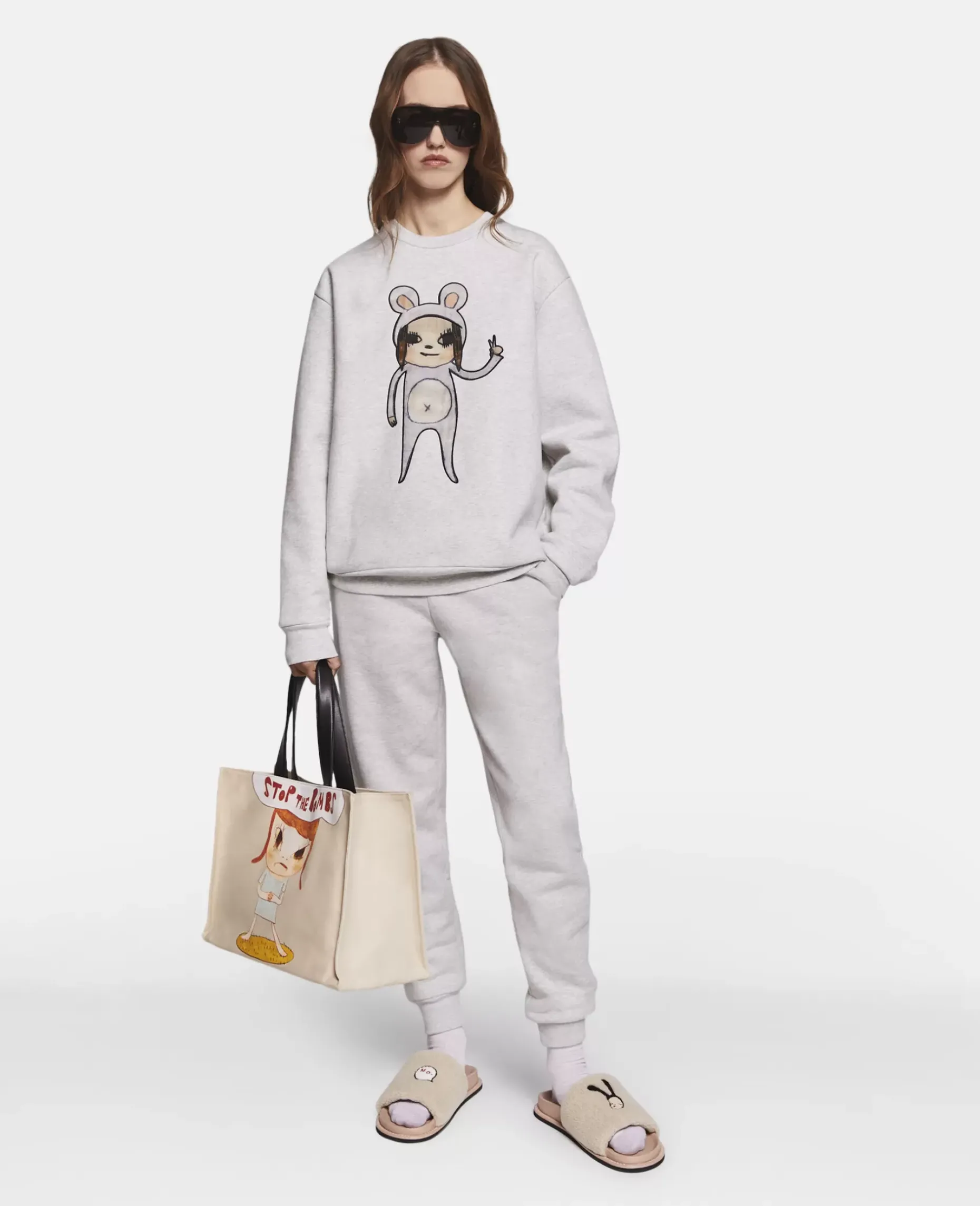 Untitled Bunny Girl Embroidered Sweatshirt