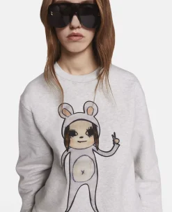 Untitled Bunny Girl Embroidered Sweatshirt