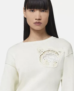 Upset Kitty Crochet Patch Jumper