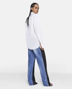Upset Kitty Crochet Patch Longline Shirt