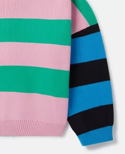 Variegated Stripe Zip Cardigan