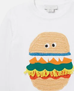 Veggie Burger Intarsia Knit Jumper