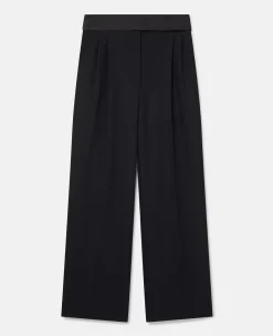 Wide Leg Tuxedo Trousers