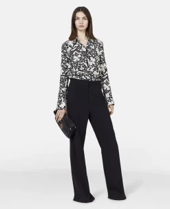 Wool Flannel Tailored Trousers