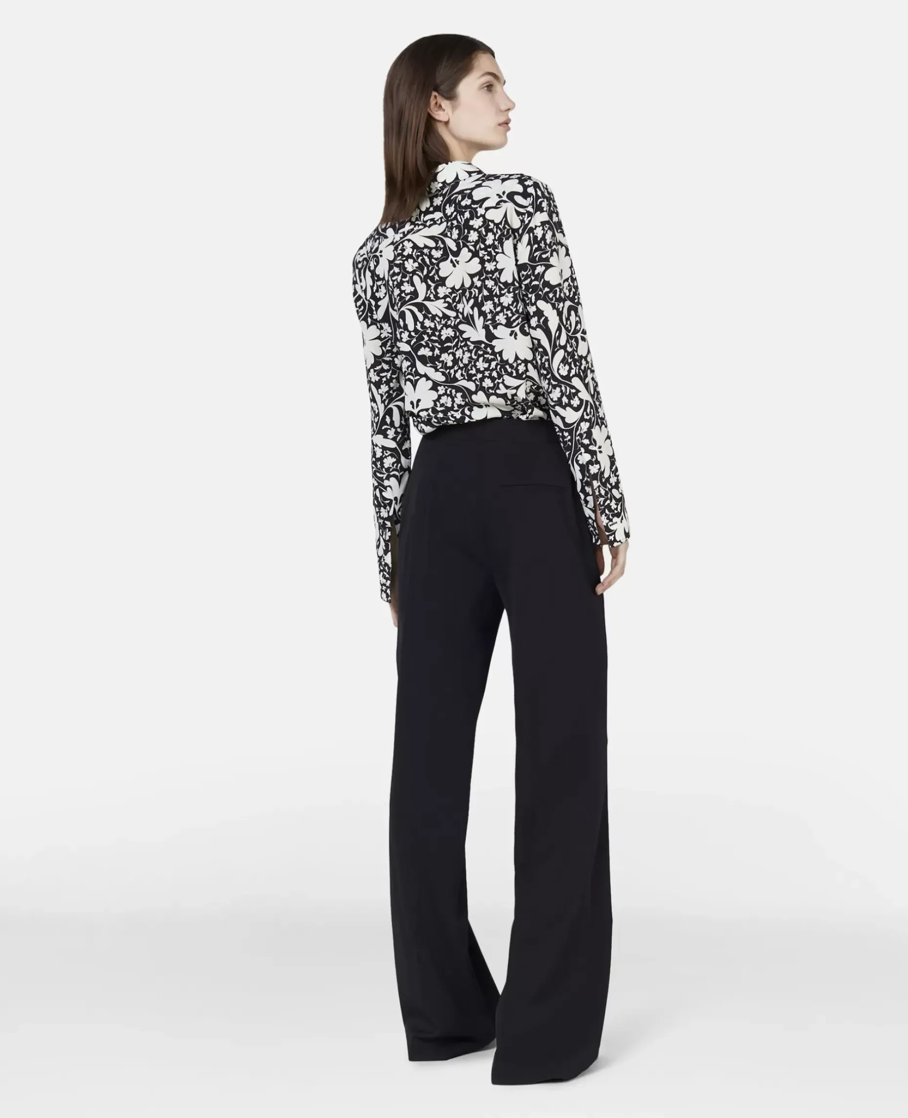 Wool Flannel Tailored Trousers