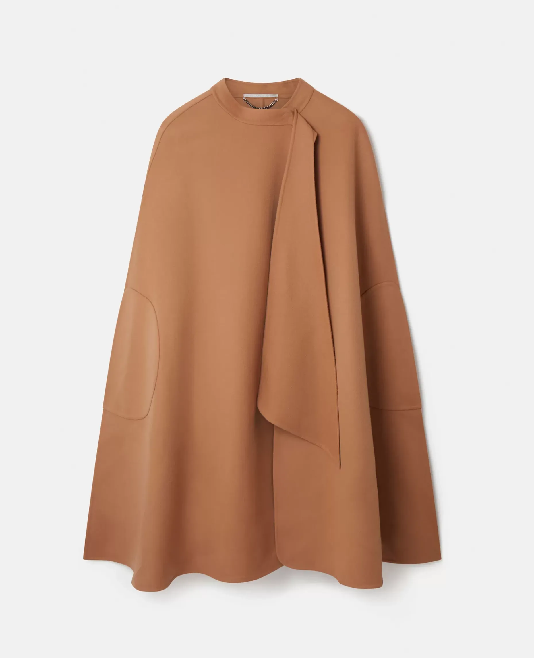 Wool Longline Cape Coat