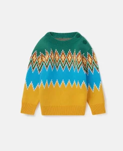 Zig-Zag Fair Isle Knit Jumper