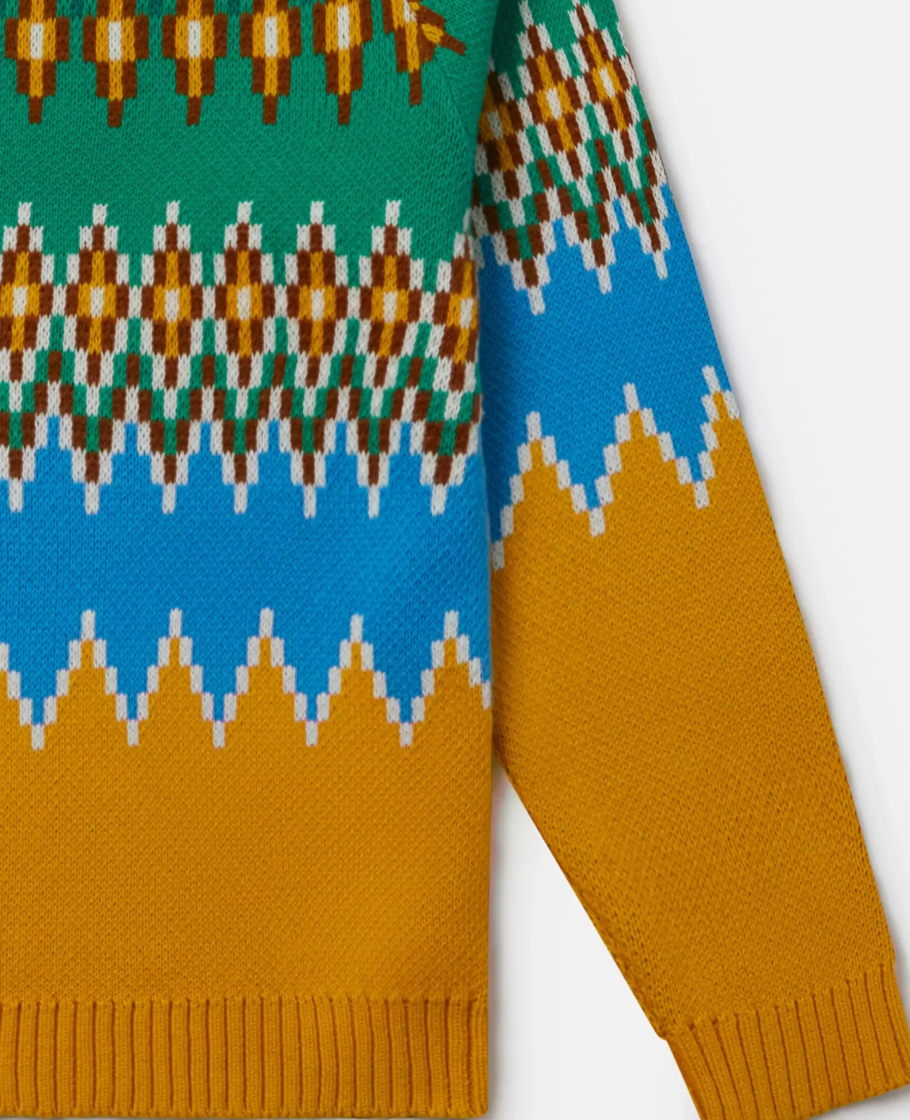 Zig-Zag Fair Isle Knit Jumper